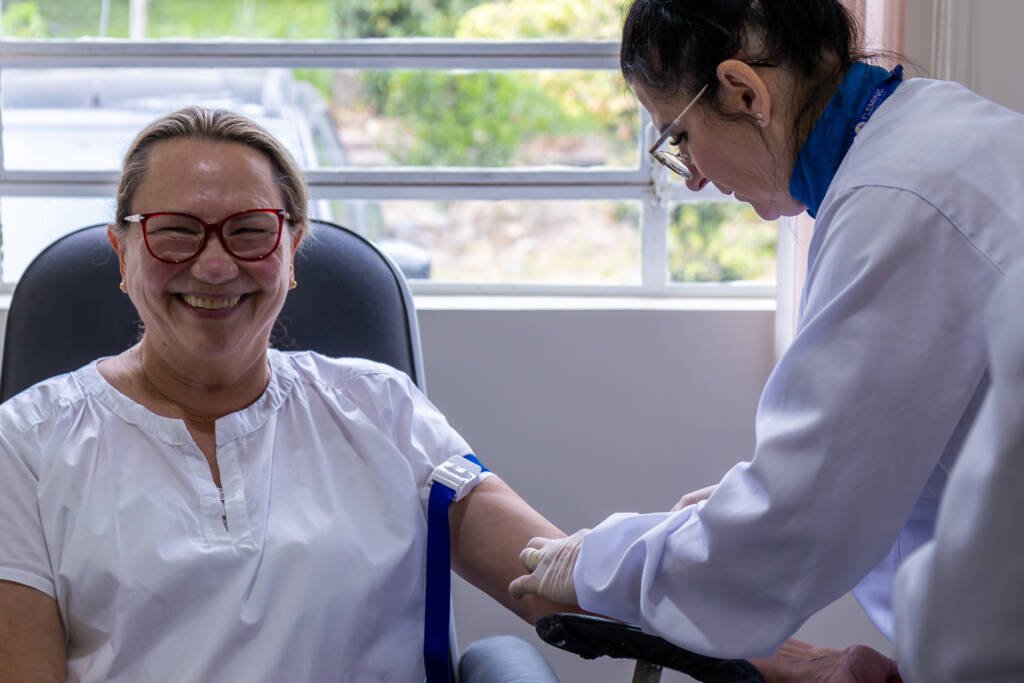 Coleta de sangue gratuita